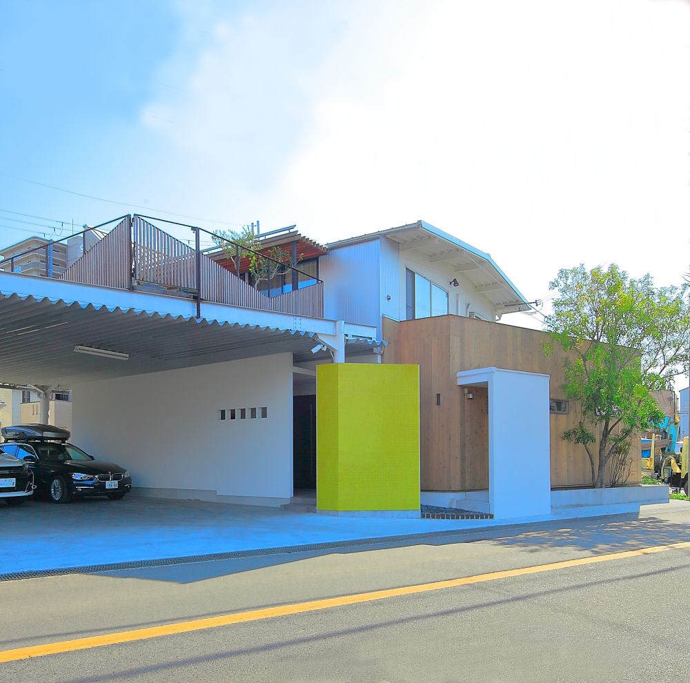 堺 戸建てリノベーション「タイルある風景」素材の家